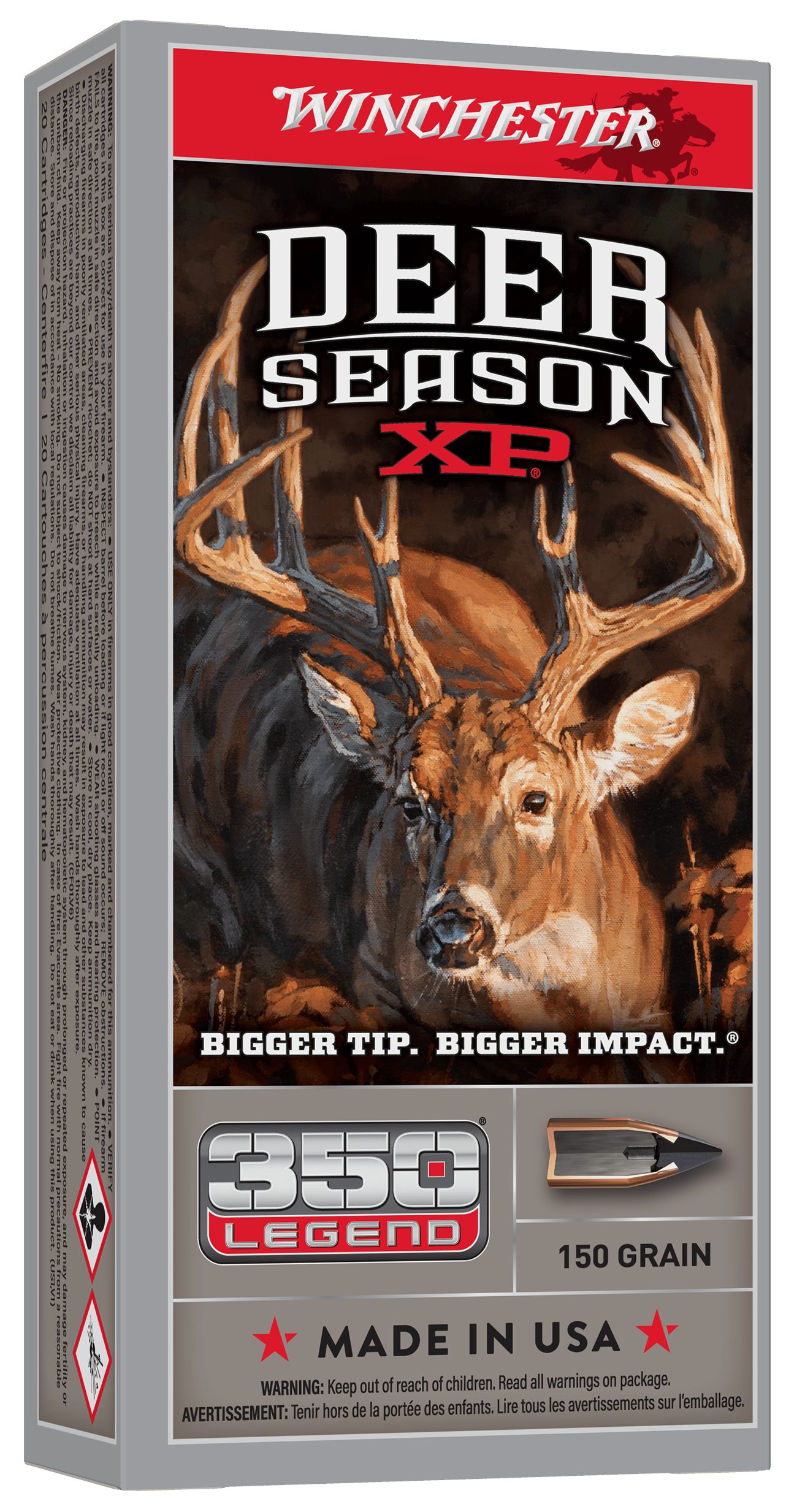 Winchester Ammo X350DS Deer Season XP 350Legend 150gr Extreme Point 20 Per Box/10 Case