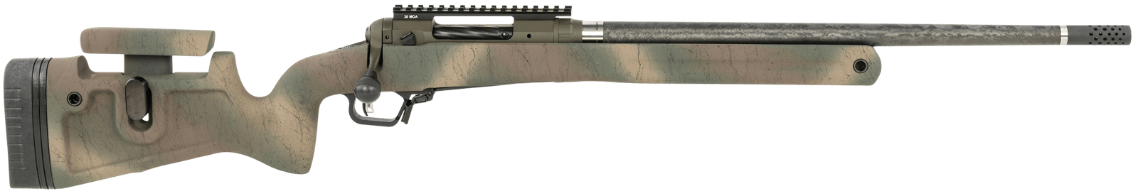 Savage Arms 58156 110 Pro Pursuit 6.5 Creedmoor 3+1 20" Olive Dark Green Cerakote Earth-Tone Camo/Black Web Right Hand