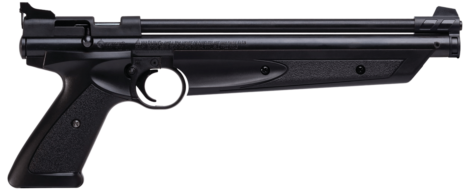 Crosman P1377 American Classic Pump Pistol 177 1rd Rifled Steel Barrel, Fixed Front/Adjustable Rear Sights, Black Polymer Grips, Crossbolt Safety