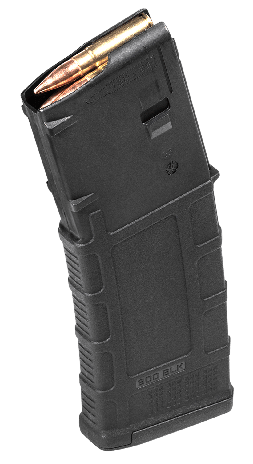 Magpul MAG800BLK PMAG GEN M3 30rd 300 Blackout Fits AR-15 Black Polymer