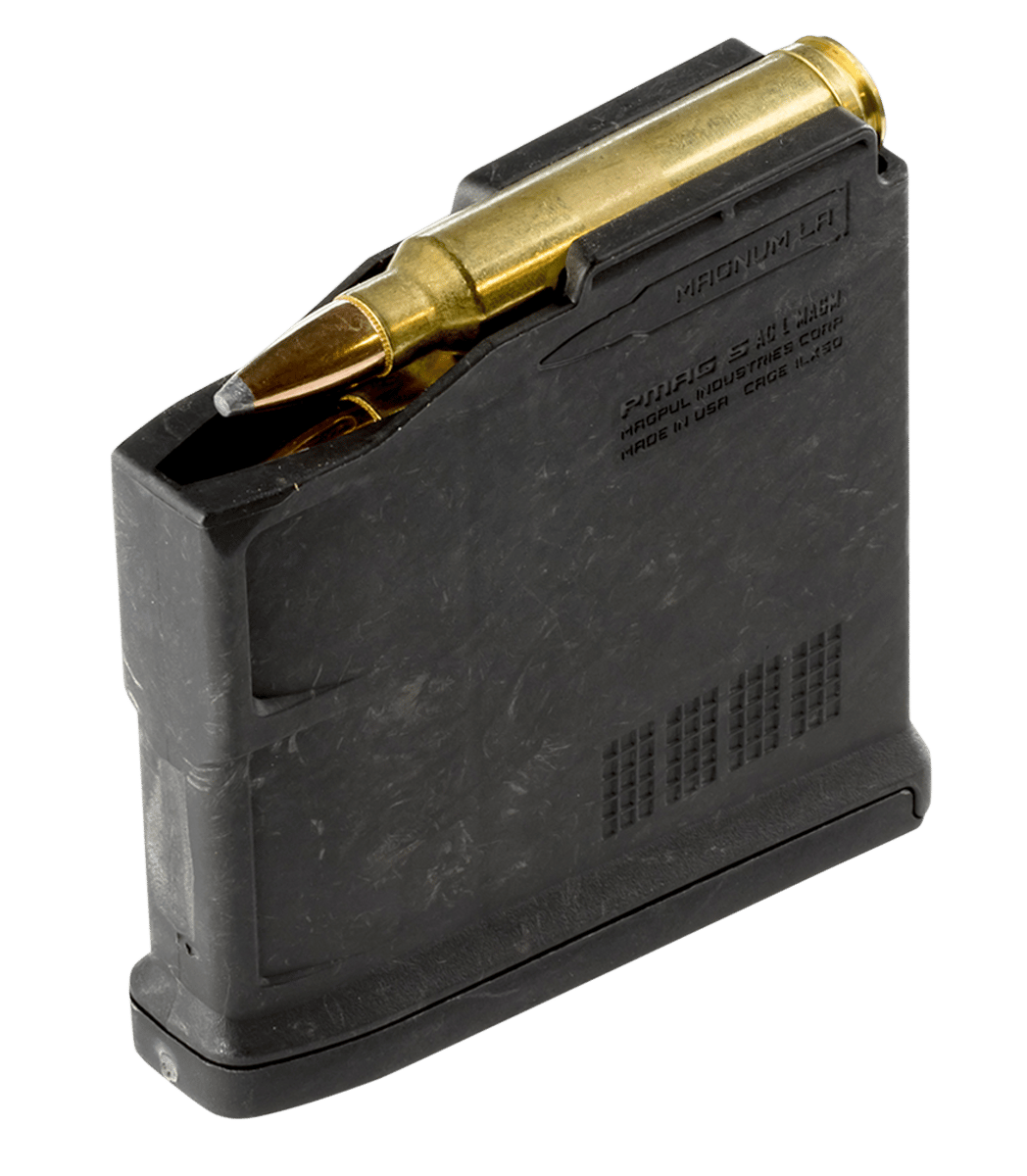 Magpul MAG698BLK PMAG Magnum 5rd AICS 257 Wthby Mag/300 Win Mag/270 Wthby Mag/264 Win Mag/7mm Rem Fits Bolt Action Rifles/Long Action Black Polymer