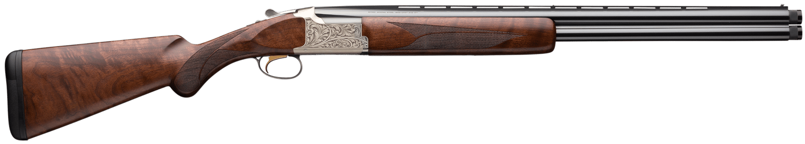 Browning 018163305 Citori Feather Lightning 12 Gauge 3" 2rd 26" Blued Steel Barrels, Satin Nickel Finished Engraved Alloy Receiver, American Black Walnut Stock With Lightening Style Grip