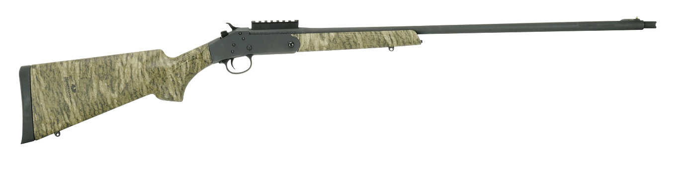 Stevens 19618 301 Turkey Full Size 20 Gauge Break Open 3" 1rd 26" Matte Black Steel Barrel, Picatinny Rail Carbon Steel Receiver, Sporter Mossy Oak Bottomland Synthetic Stock, Ambidextrous