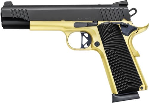 CHIAPPA 1911 SUPERIOR GRADE 45ACP 5" 8RD BLACK/GOLD