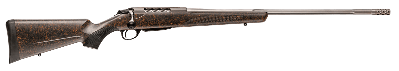Tikka JRTXRBS382 T3x Lite Full Size 6.5 Creedmoor 3+1 24.30" Stainless Fluted Threaded Barrel, Drilled & Tapped Stainless Steel Receiver, Orange Webbed Black Roughtech Synthetic Stock