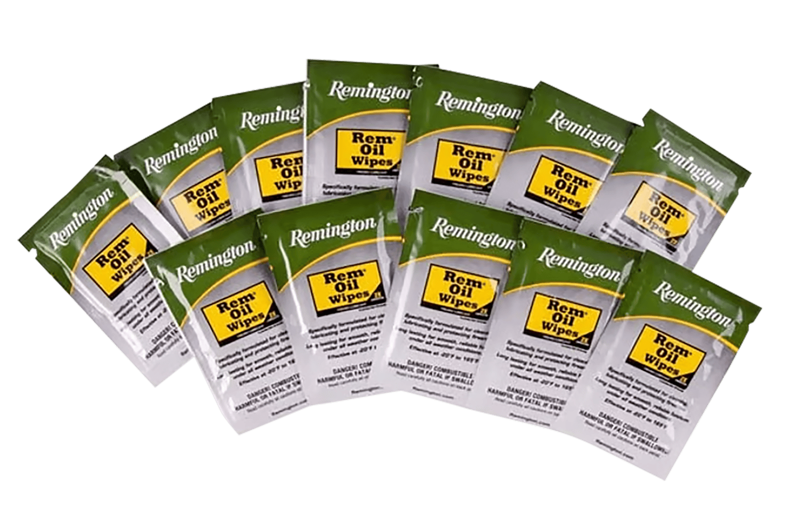 Remington Accessories 18411 Rem Oil  Cleans/Lubricates/Protects Single Pack Wipes 12 Per Pack