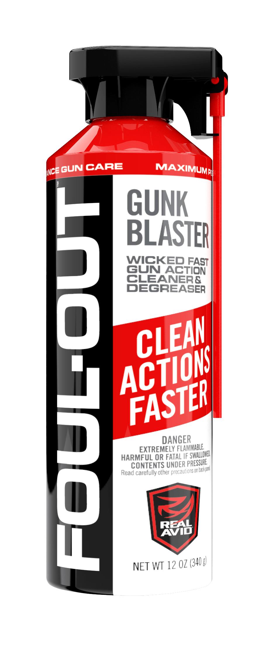 Real Avid AVDCB12A Foul-Out Gun Blaster Cleaner/Degreaser 12 oz Aerosol