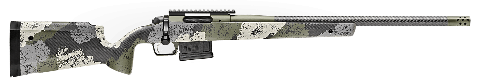 Springfield Armory BAW92265CMCFG 2020 WayPoint  6.5 Creedmoor 5+1 22" CF Evergreen Camo Hybrid Profile w/M-LOK Stock Mil-Spec Green Cerakote Right Hand