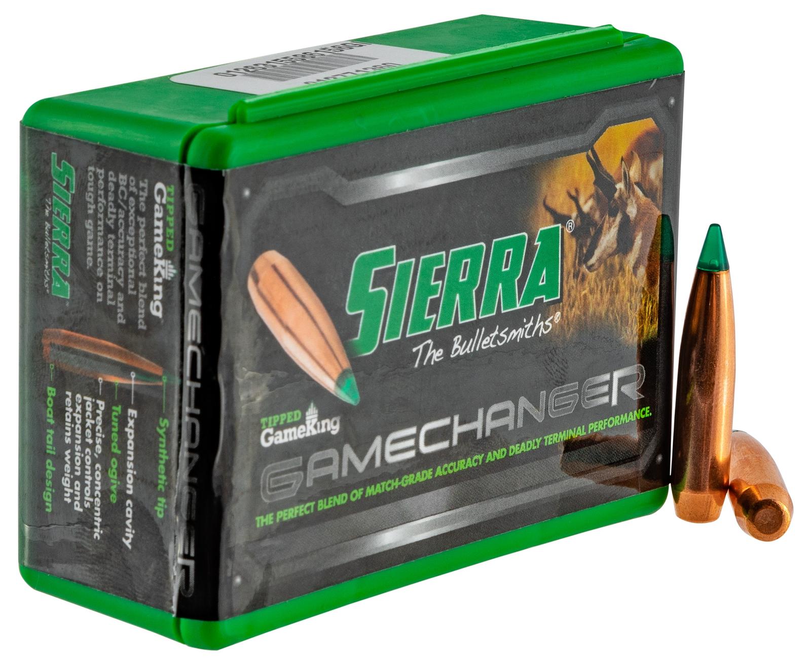 Sierra 4330T Tipped GameKing  6.5Creedmoor 130gr Hollow Point Boat Tail 50/Box
