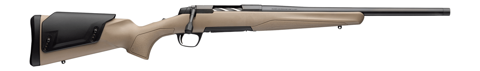 Browning 036119282 X-Bolt 2 Western Hunter Special LR 6.5 Creedmoor 4+1 18" Matte Blued Steel Threaded Barrel, Drilled & Tapped Receiver, Flat Dark Earth Adj Comb Synthetic Stock