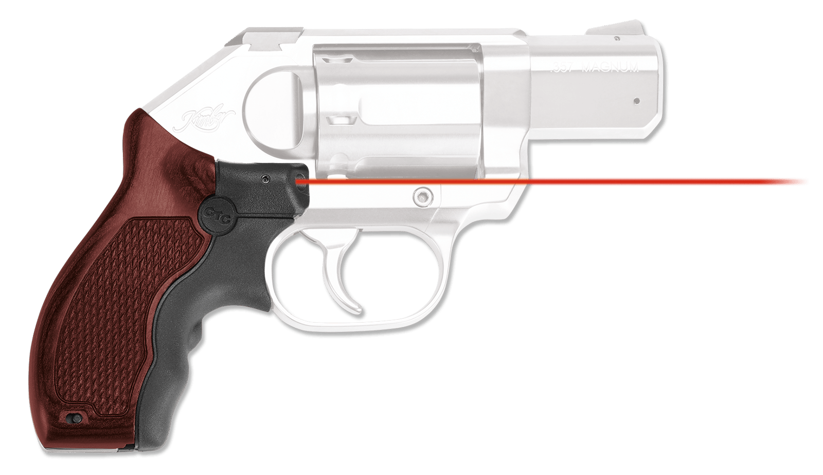 Crimson Trace 0196501 Lasergrips Master Series Kimber K6S, Red Laser Rosewood