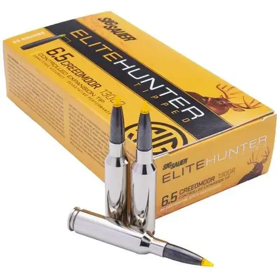 dSIG SAUER 6.5CREEDMOOR 130GR ELITE HUNT 20RD BX