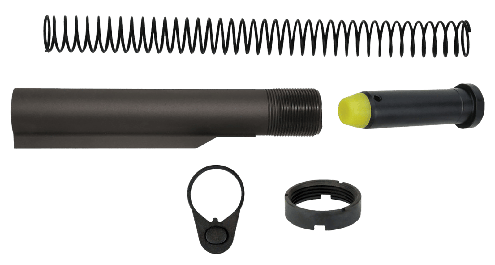TacFire MAR047PCCAP Mil-Spec Buffer Tube  Black Matte