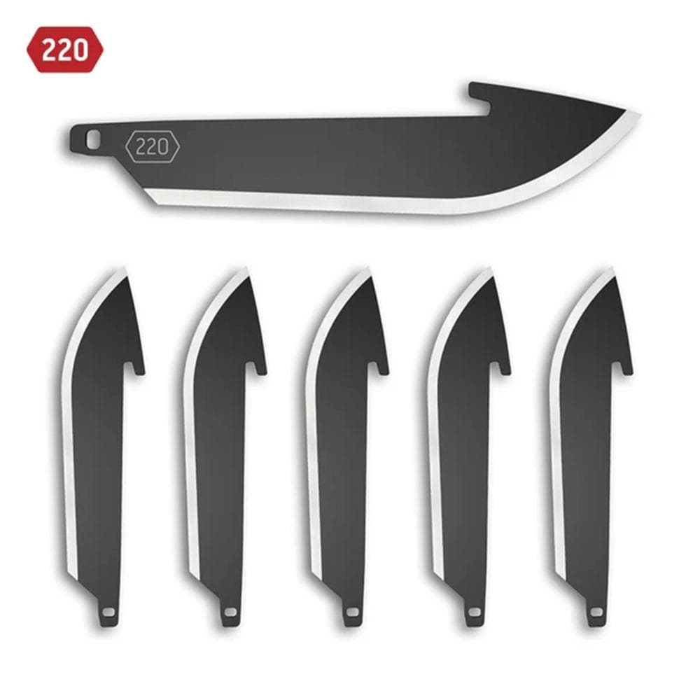 Outdoor Edge 2.2" Drop-Point Blade Pack Black 6/ct