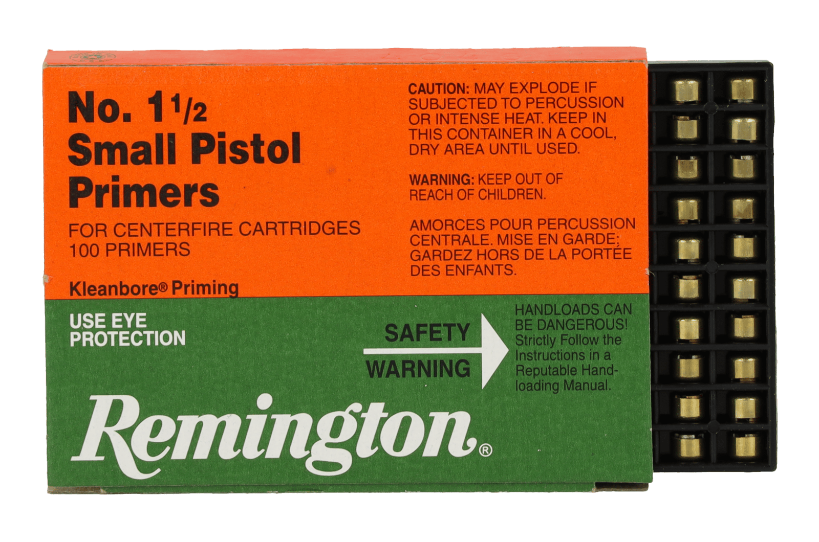 Remington Ammunition 22600 Centerfire Primers Reloading Small Pistol Multi Caliber Handgun