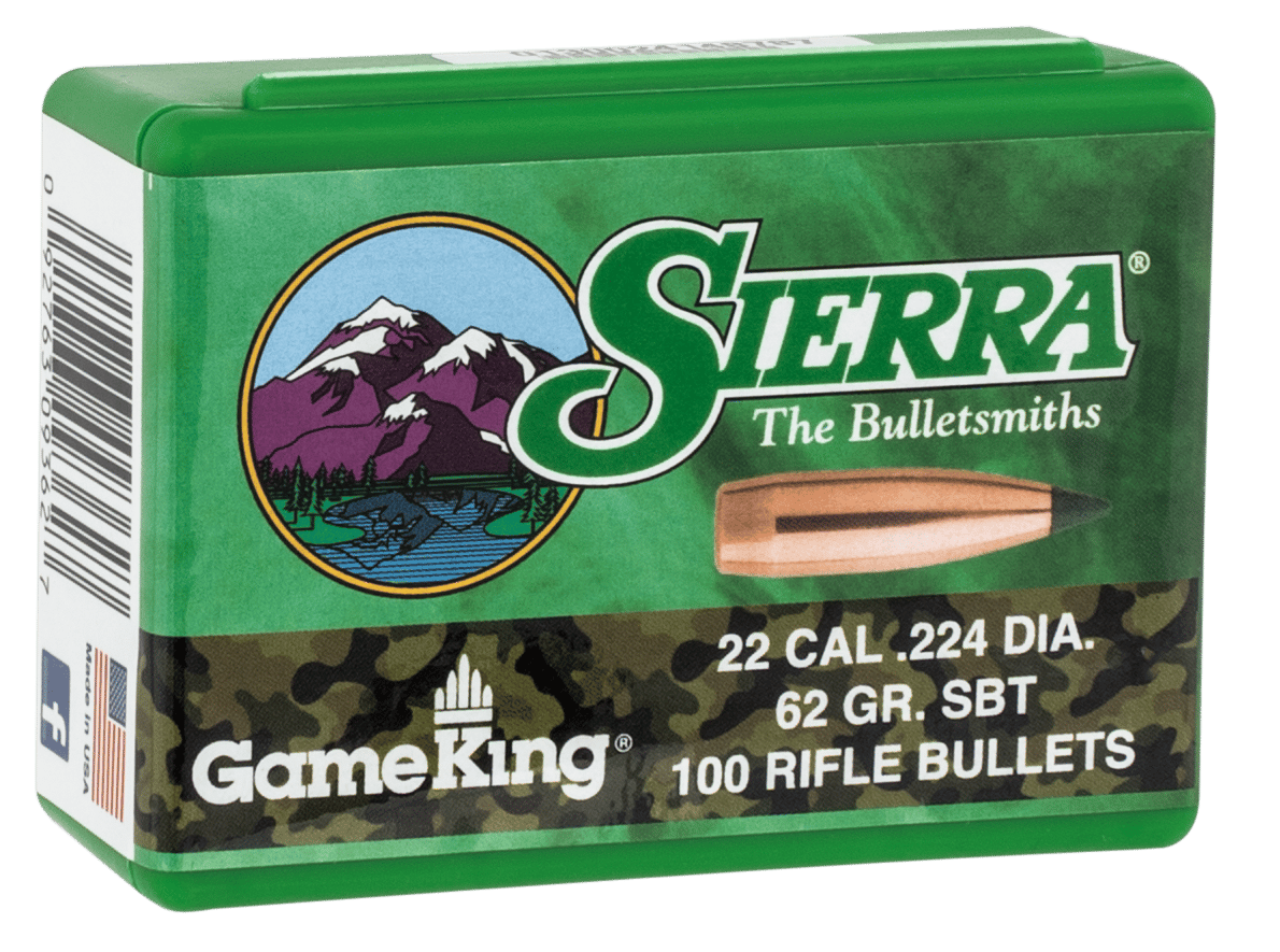 Sierra 9362 GameKing  62gr Spitzer Boat Tail 100/Box