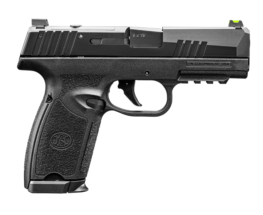 FN  309 MRD 9mm Luger 20+1 3.80" Black Steel Barrel & Optic Ready/Serrated Slide, Black Polymer Frame w/Picatinny Rail, Textured Grip, RMSc/DPP Footprint, Ambidextrous