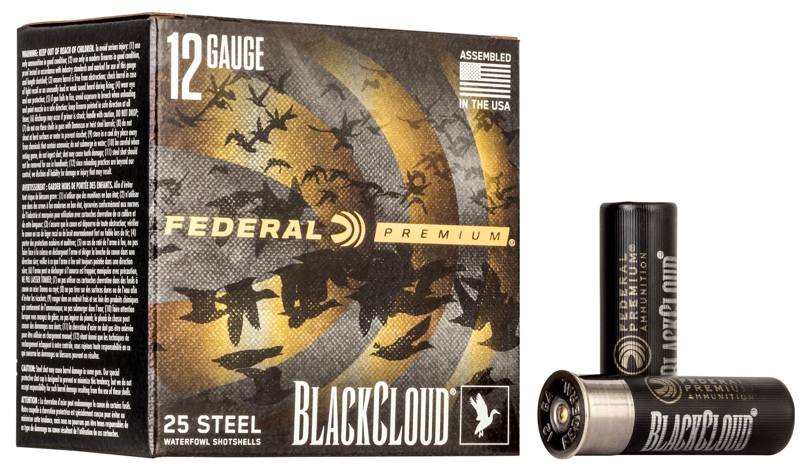 Federal PWBX1424 Black Cloud FS 12Gauge 3" 1 1/4oz 4Shot 25 Per Box/10 Case