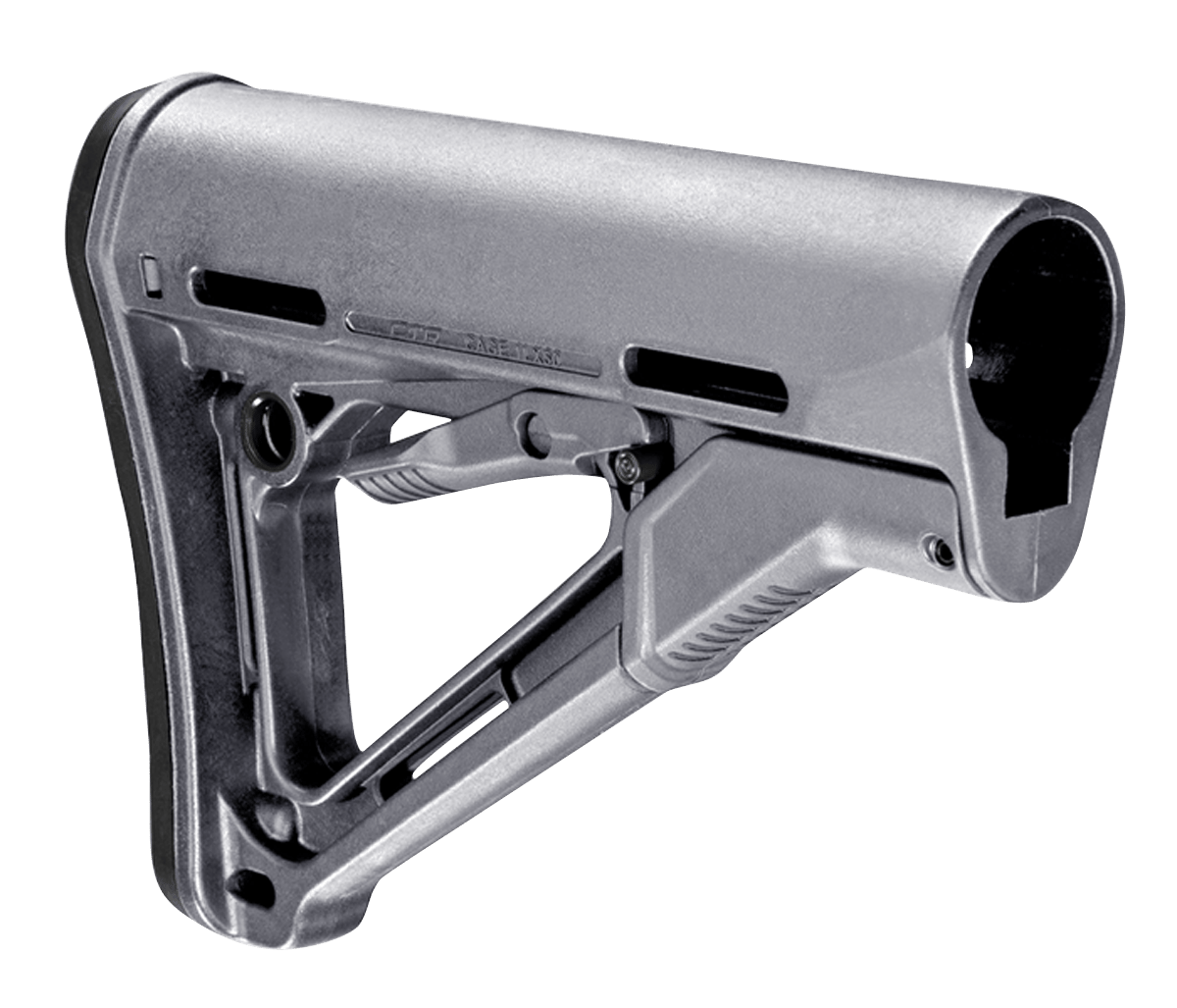 Magpul MAG310-GRY CTR Carbine Stock Stealth Gray Synthetic for AR-15, M16, M4 with Mil-Spec Tube (Tube Not Included)
