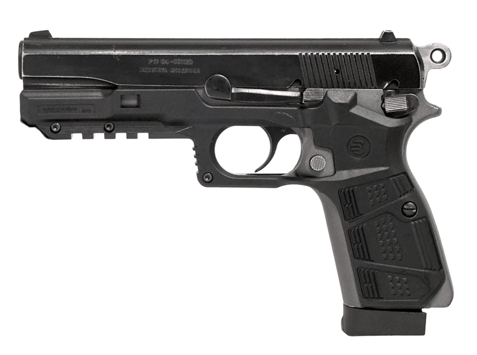 Recover Tactical HPC01 Grip & Rail System  Black Polymer Picatinny for Browning Hi-Power
