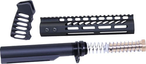 GUNTEC AR15 9" PISTOL BRACE BUILD KIT & BUFFER TUBE BLACK