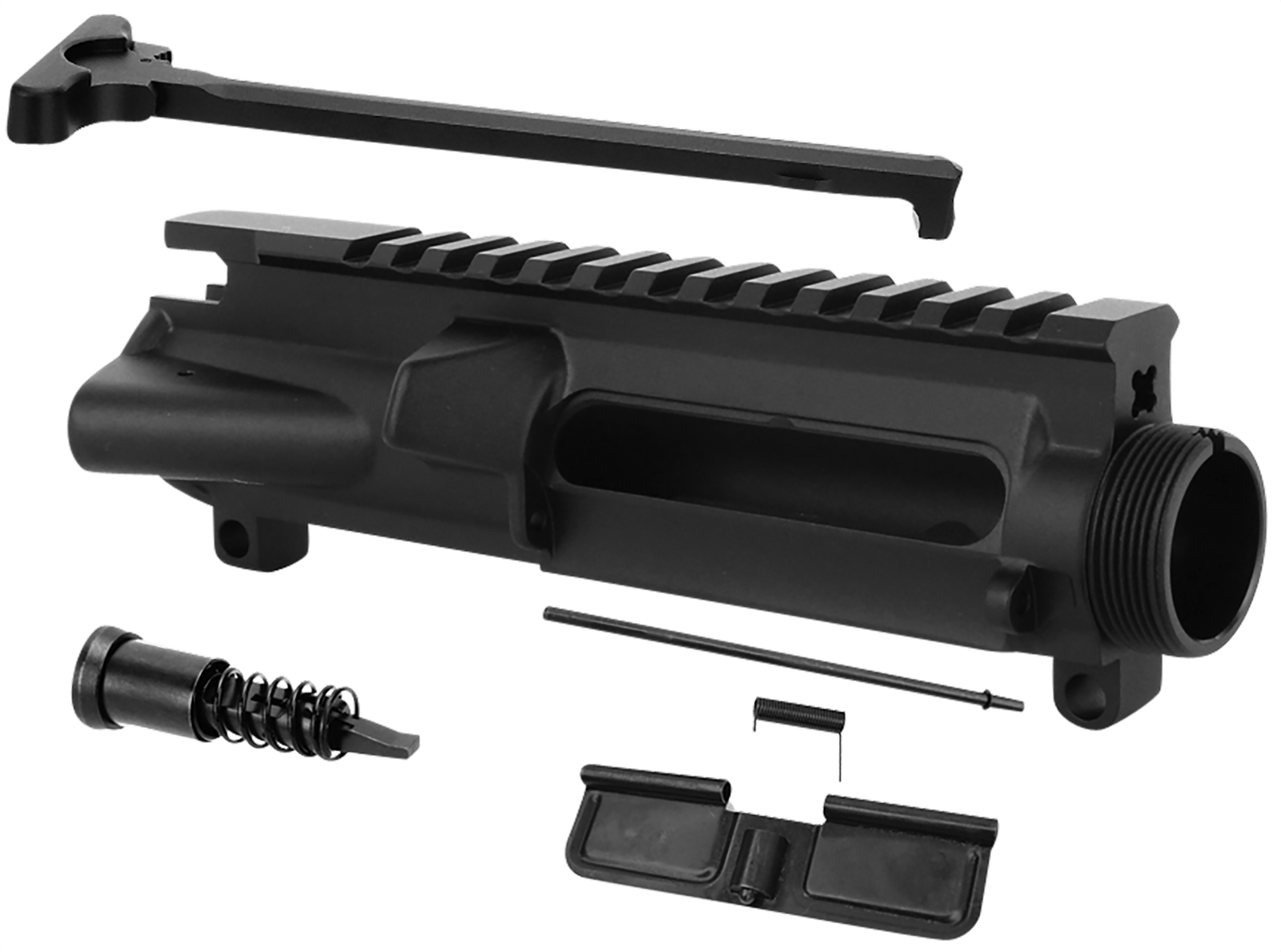 TacFire UP01C2 Stripped Upper Receiver  5.56x45mm NATO Black Anodized for AR-15