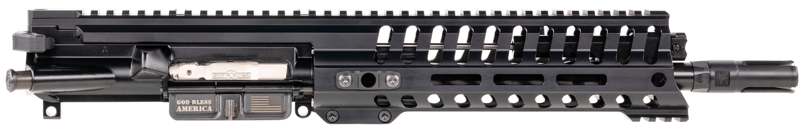 Patriot Ordnance Factory 01269 P415 Complete Upper (Piston Driven) 5.56x45mm NATO 10.50" Black Nitride Barrel  Aluminum Black Anodized Receiver 9" M-LOK Handguard
