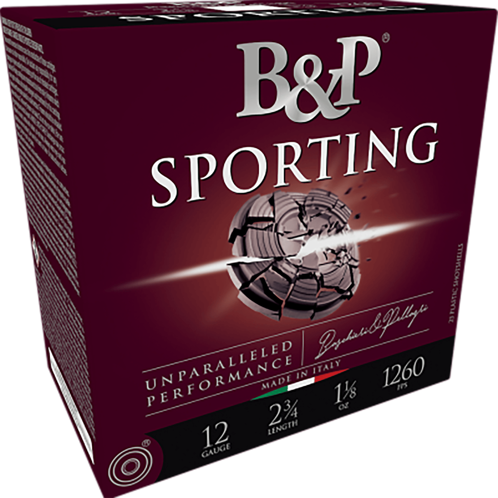 B&p Ammunition 12B1SC85 Sporting Clay  12Gauge 2.75" 1oz 8.5Shot 25 Per Box/10 Case
