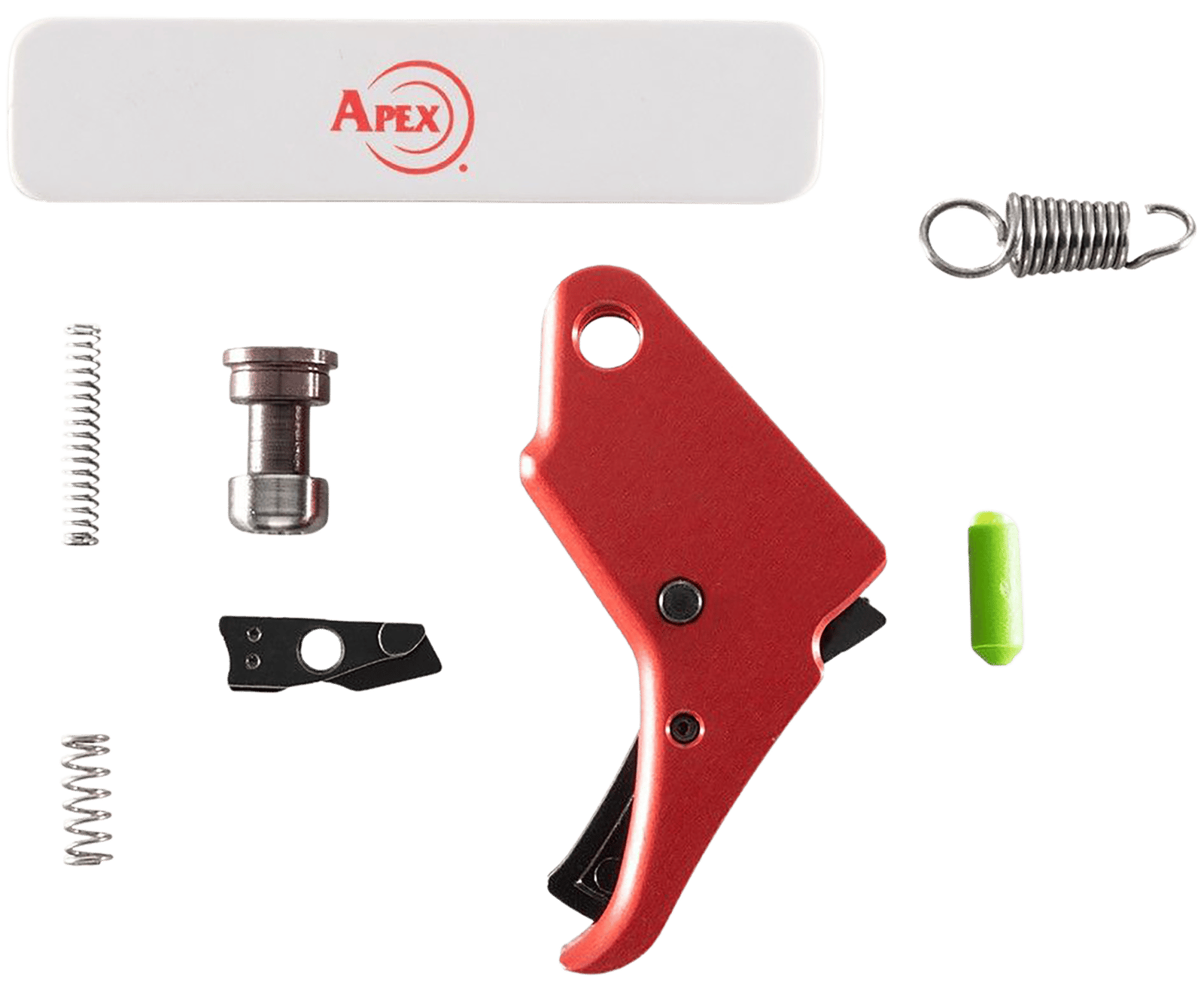 Apex Tactical 100056 Action Enhancement Trigger & Duty/Carry Kit 9mm Luger/40 S&W Red Drop-In Fits S&W M&P Shield