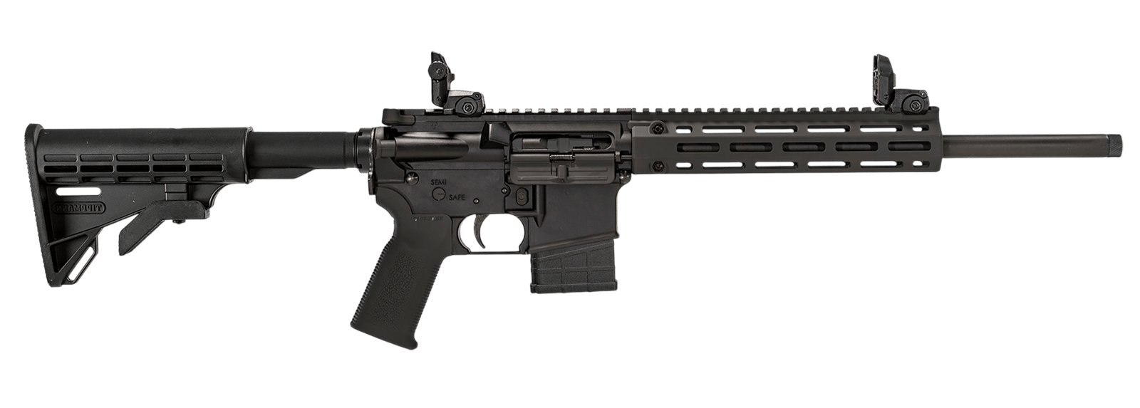 Tippmann Arms A101333 M4-22 LTE 22 LR 10+1 16" Black Parkerized Threaded Barrel, Matte Black Aluminum Receiver w/Picatinny Rail, M-LOK Handguard, Composite Forend, Black Polymer Stock Black Gen2 Grip,