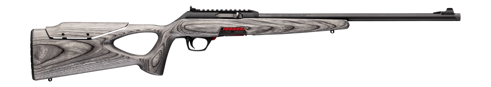 Winchester Repeating Arms 521172102 Wildcat SR 22 LR 10+1 16.50" Matte Blued Threaded Barrel, Black Composite Receiver w/Picatinny Rail, Gray Thumbhole w/Adjustable Comb Laminate Stock, Ambidextrous