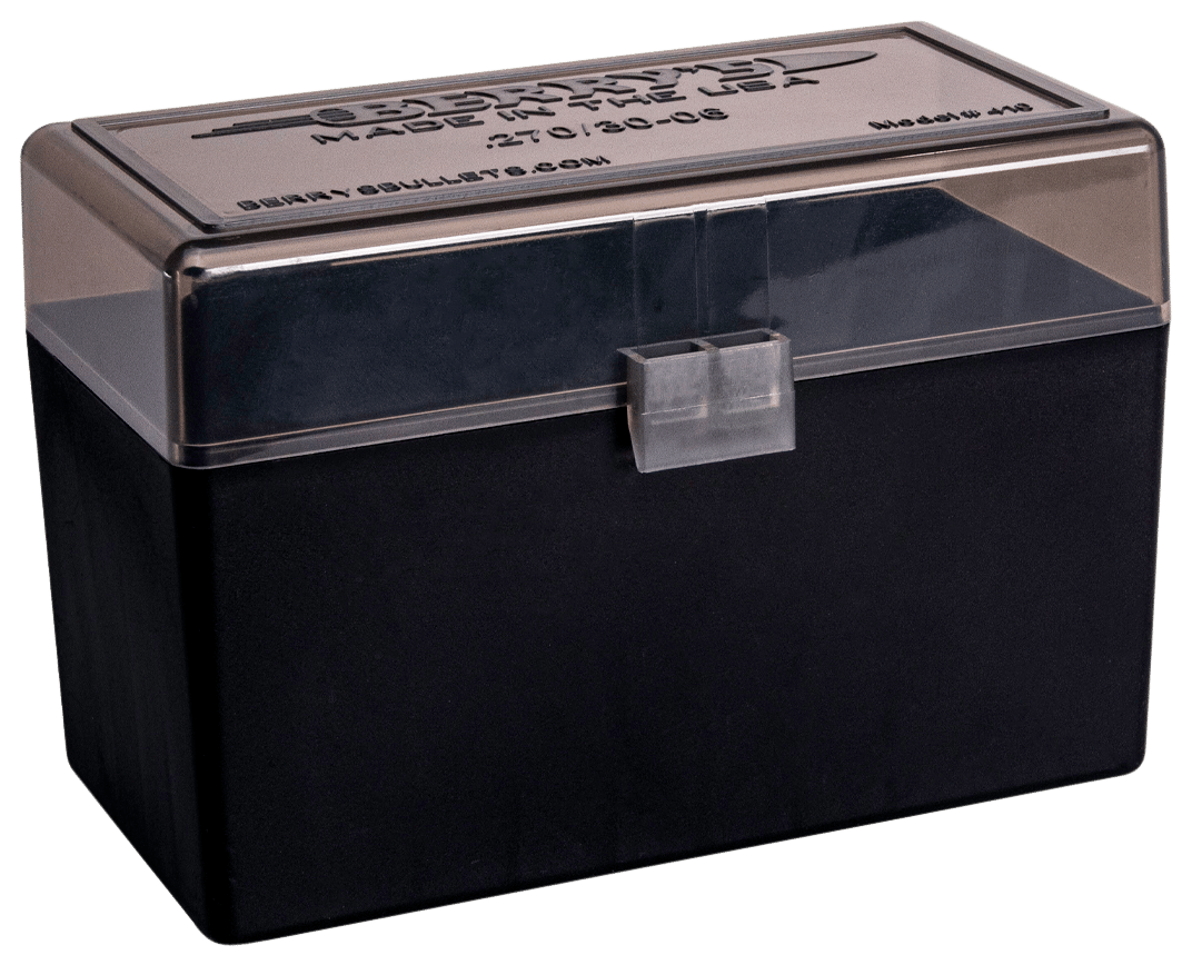 Berry's 32019 Ammo Box  270Win/30-06Springfield Smoke/Black Polypropylene 50rd