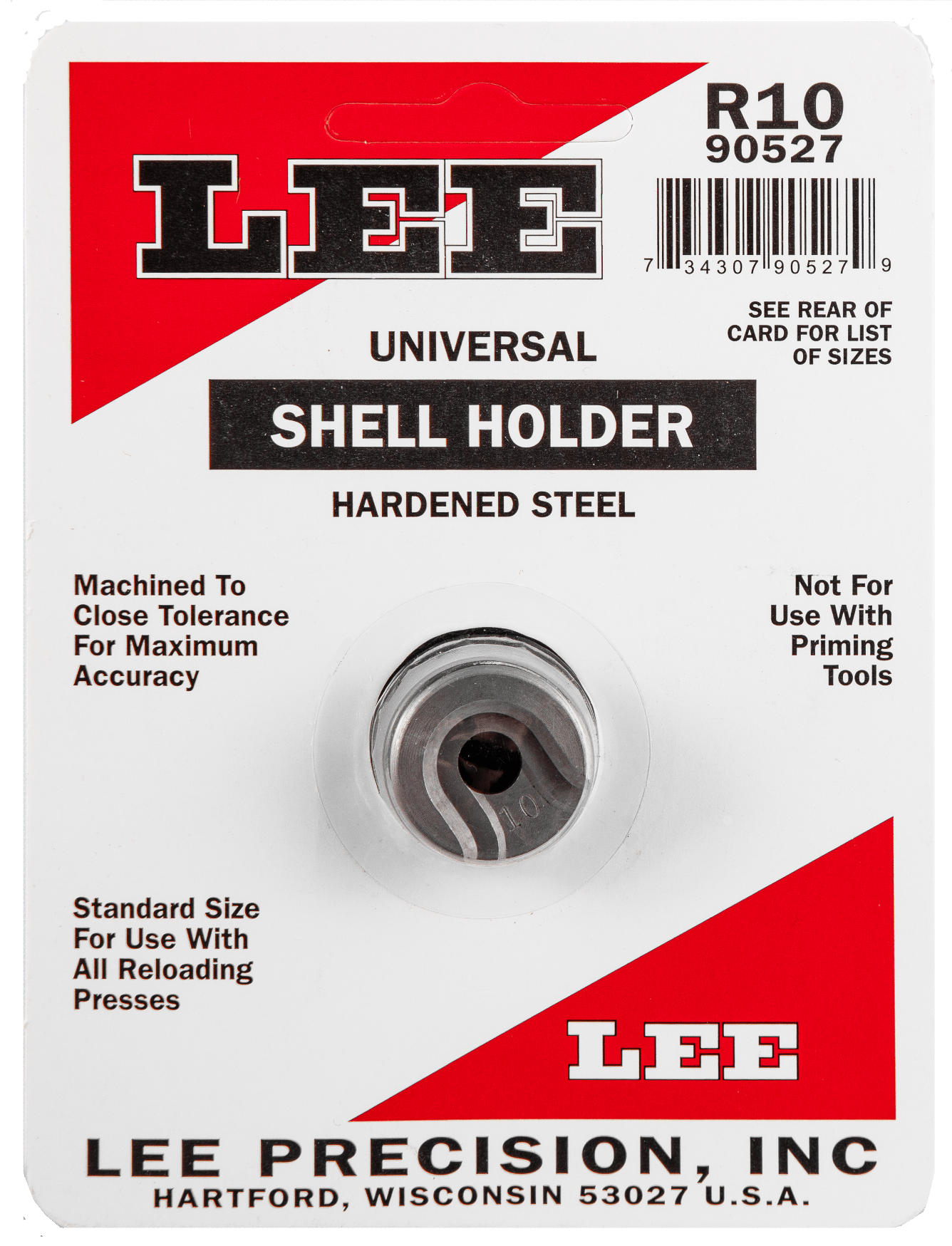 Lee Precision 90527 Shell Holder Universal #10R 220 Swift / 6.5 Japanese / 7x64 Breneke