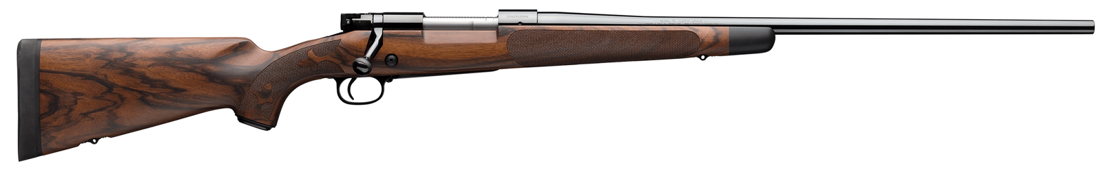 Winchester Repeating Arms 535239294 Model 70 Super Grade 6.5 PRC Caliber with 3+1 Capacity, 24" Barrel, Polished Blued Metal Finish, AAA French Walnut Stock & No Sights Right Hand (Full Size)