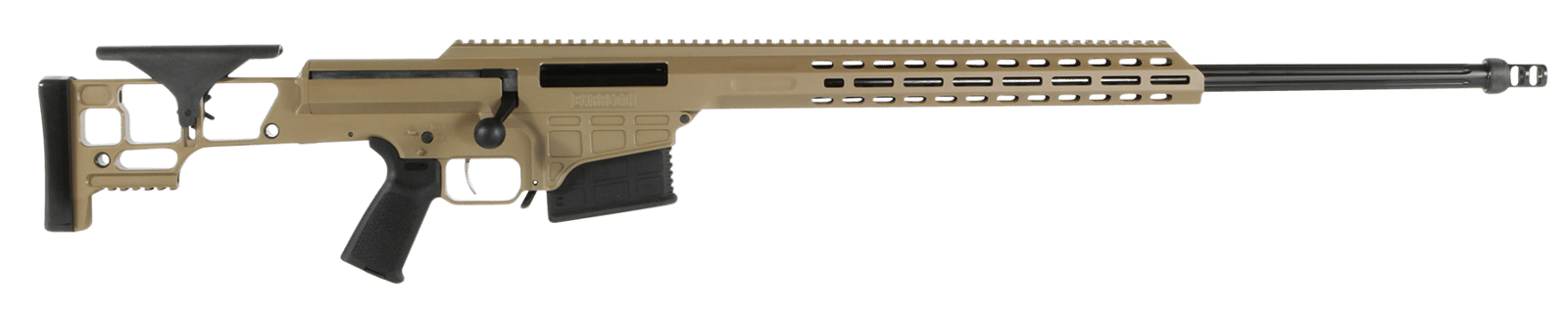 Barrett 18503 MRAD  338 Lapua Mag 26" 10+1 Flat Dark Earth Cerakote Flat Dark Earth Fixed Adjustable Comb Stock Black Polymer Grip Right Hand
