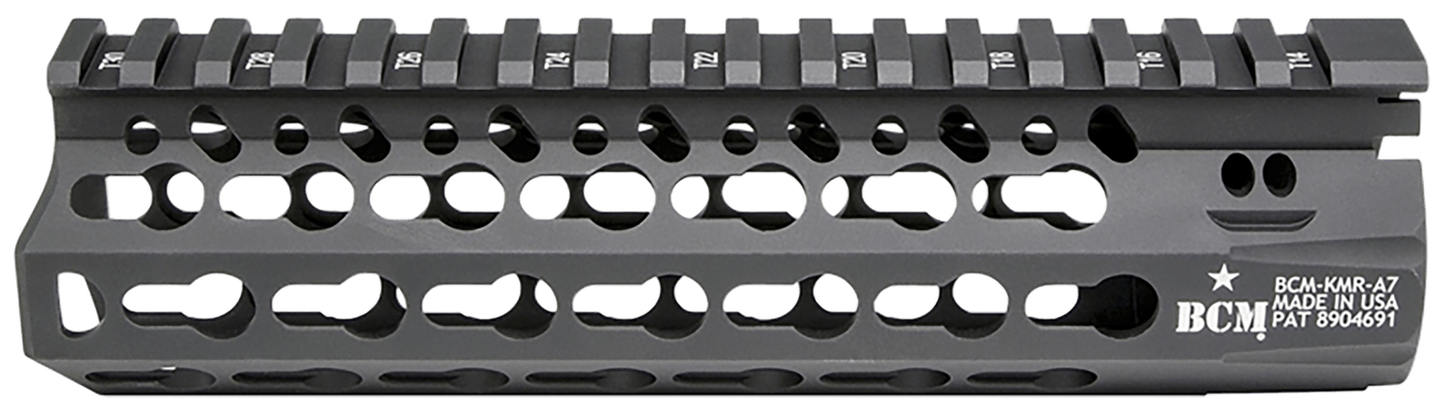BCM KMRA7556BK KMR Alpha Handguard 7" Keymod Style Made of Aluminum with Black Anodized Finish for AR-15