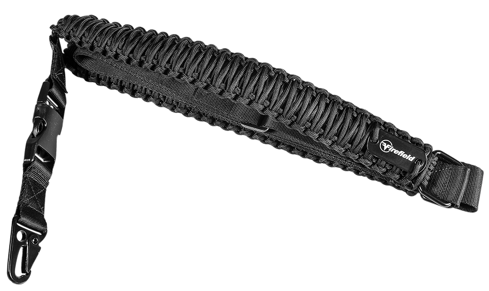 Firefield FF46000 Single Point Tactical Sling Black Nylon Paracord 28"-31" OAL Adjustable Rifle
