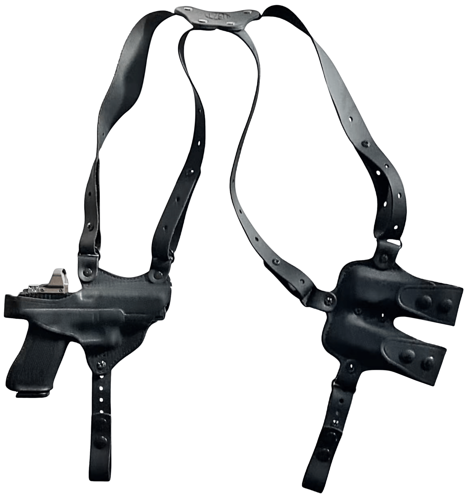 1791 Gunleather NSS2.1SBLHR  Optic Ready Shoulder Horizontal Black Fits Glock 17 Right Hand