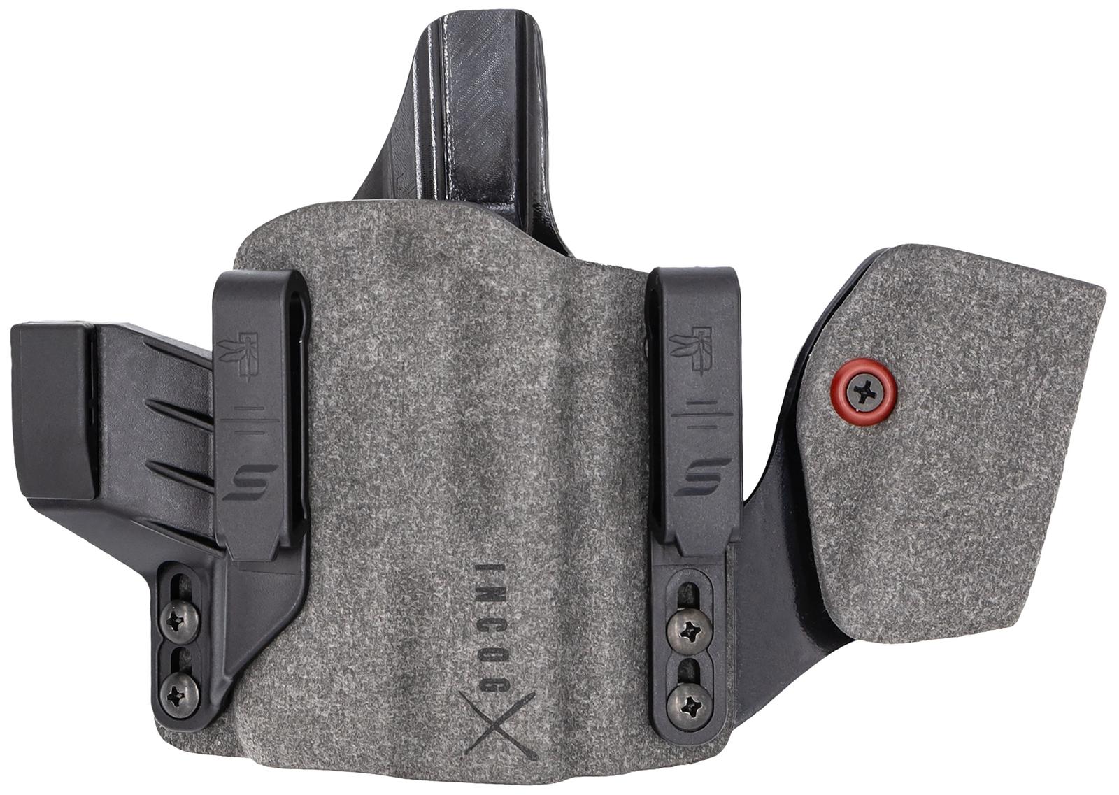 Safariland INCOG0465A0CX261MC Incog X  IWB Gray Cordura w/Mag Caddy, Fits Sig P365/X/XL Belt Clip Mount, Right Hand
