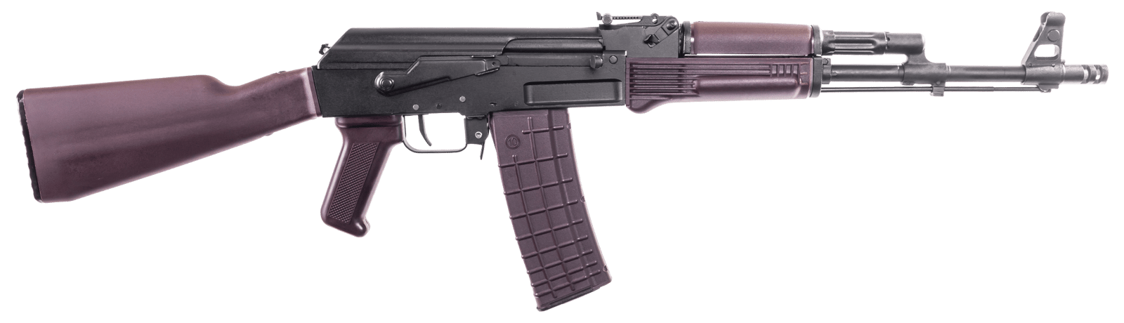 Arsenal SAM567PM SAM5  5.56x45mm NATO 30+1 16.30" Matte Black Steel Threaded Barrel, Matte Black Scope Rail Steel Receiver, Polymer Handguard, Fixed Plum Synthetic Stock & Polymer Grip