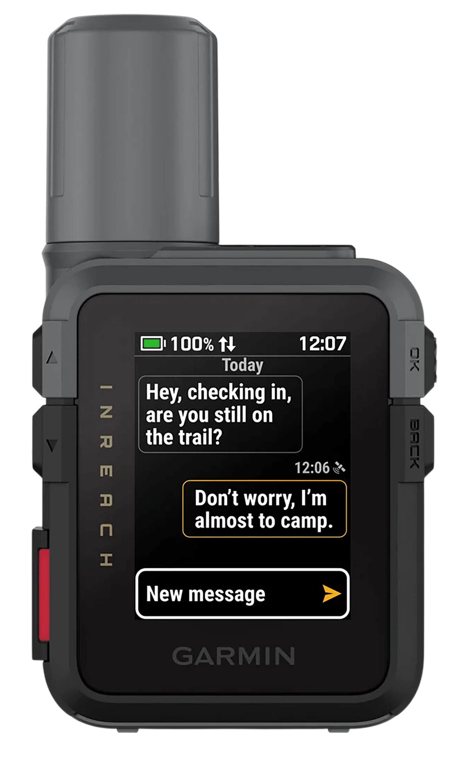 Garmin 0100338700 inReach Mini 3 Black/Gray Size Compact Sunlight-Readable/Transflective Color MIP Display