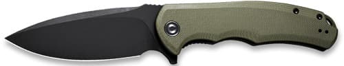 CIVIVI KNIFE PRAXIS 3.75"   OD GREEN G10/BLACK STN CLAM PACK