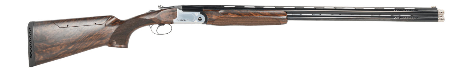 F.A.I.R. FRDCIV2030 Carrera IV  20 Gauge Break Open 2rd 30" Blued Over/Under Ported Barrel, Engraved Nickel Receiver, Walnut w/Adj Comb Stock, Technichoke XP70 Choke System