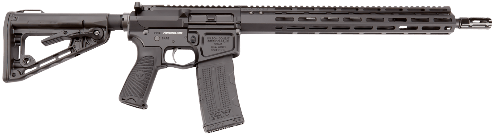 Wilson Combat TRPEC556BL Protector Elite Carbine 5.56x45mm NATO 30+1 16.25" Black Match Grade Barrel, Black Armor-Tuff Aluminum Receiver, Black Synthetic Wilson/Rogers Super Stoc Stock