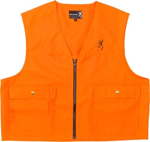 BROWNING JUNIOR SAFETY VEST W/LOGO BLAZE ORANGE LARGE