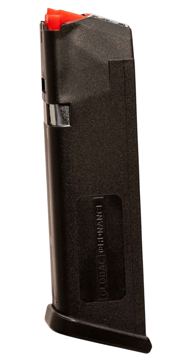 Global Ordnance LLC 197892029070 Global Ordnance  Black 17rd 9mm Luger Glock Style