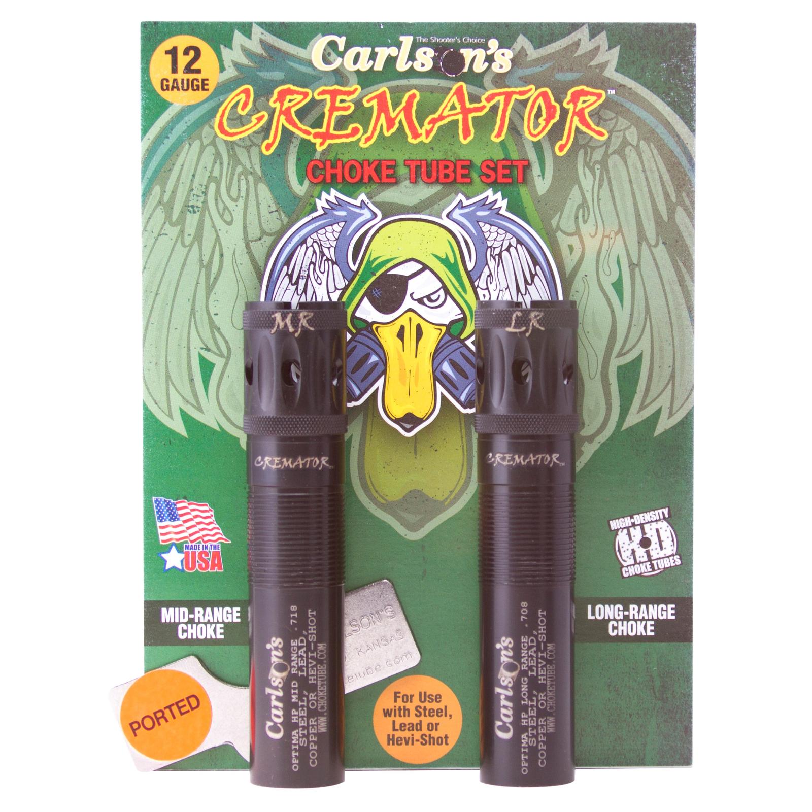 Carlson's Choke Tubes 11562 Cremator  Beretta Optima HP 12 Gauge Mid/Long Range Ported 17-4 Stainless Steel