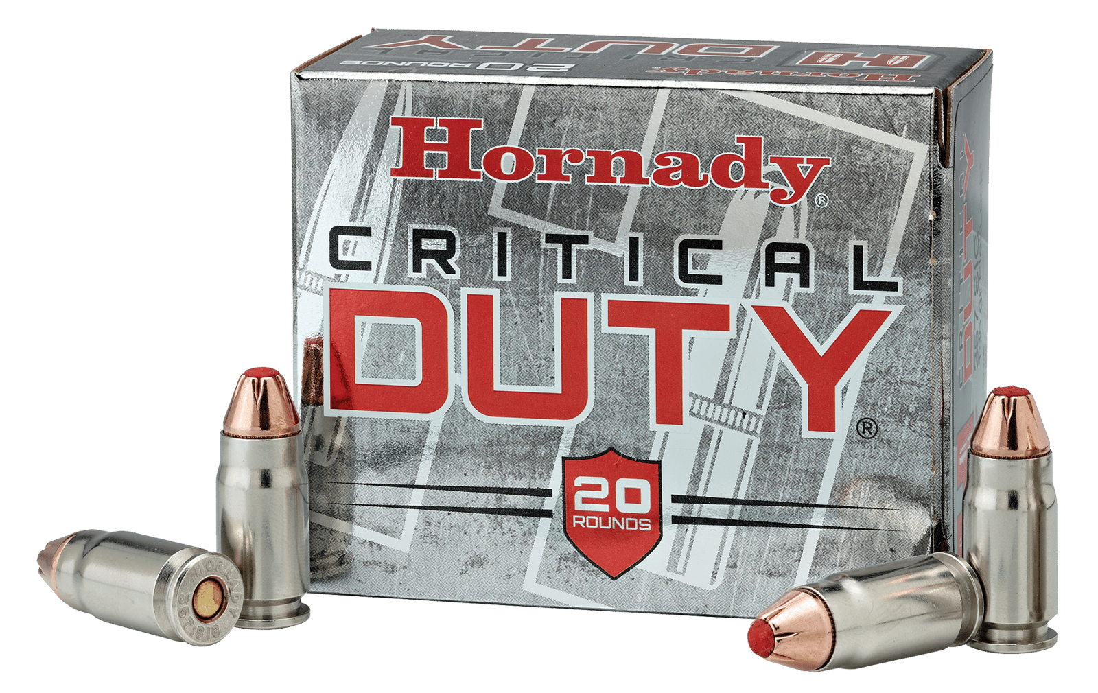 Hornady 90216 Critical Duty  9mmLuger+P 124gr Hornady FlexLock 25 Per Box/10 Case