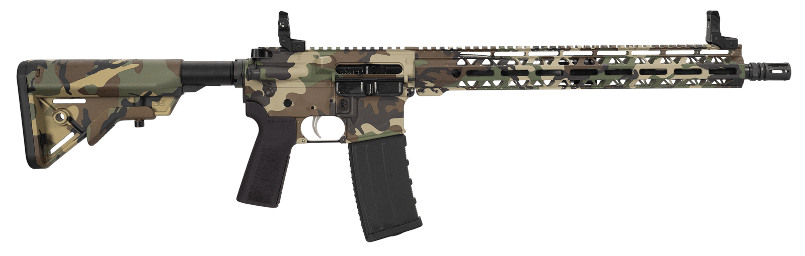 Hi-Point HP15R-556M81 HP 15R 5.56 NATO 30+1 16" Black Threaded Barrel, M81 Woodland Camo Aluminum Receiver w/Picatinny Rail, M-LOK Handguard, B5 Bravo Polymer Stock, Black B5 P Type 23 Grip