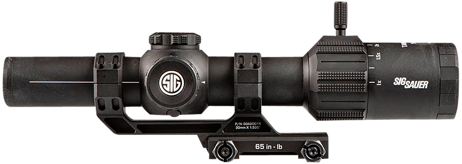 Sig Sauer Electro-Optics SOT61000 Tango-MSR LPVO Black 1-6x24mm, 30mm Tube Illuminated BDC6 Reticle Features Throw Lever & ALPHA-MSR Mount